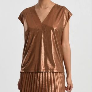 Molly Bracken Shimmery V-neck top - NWT